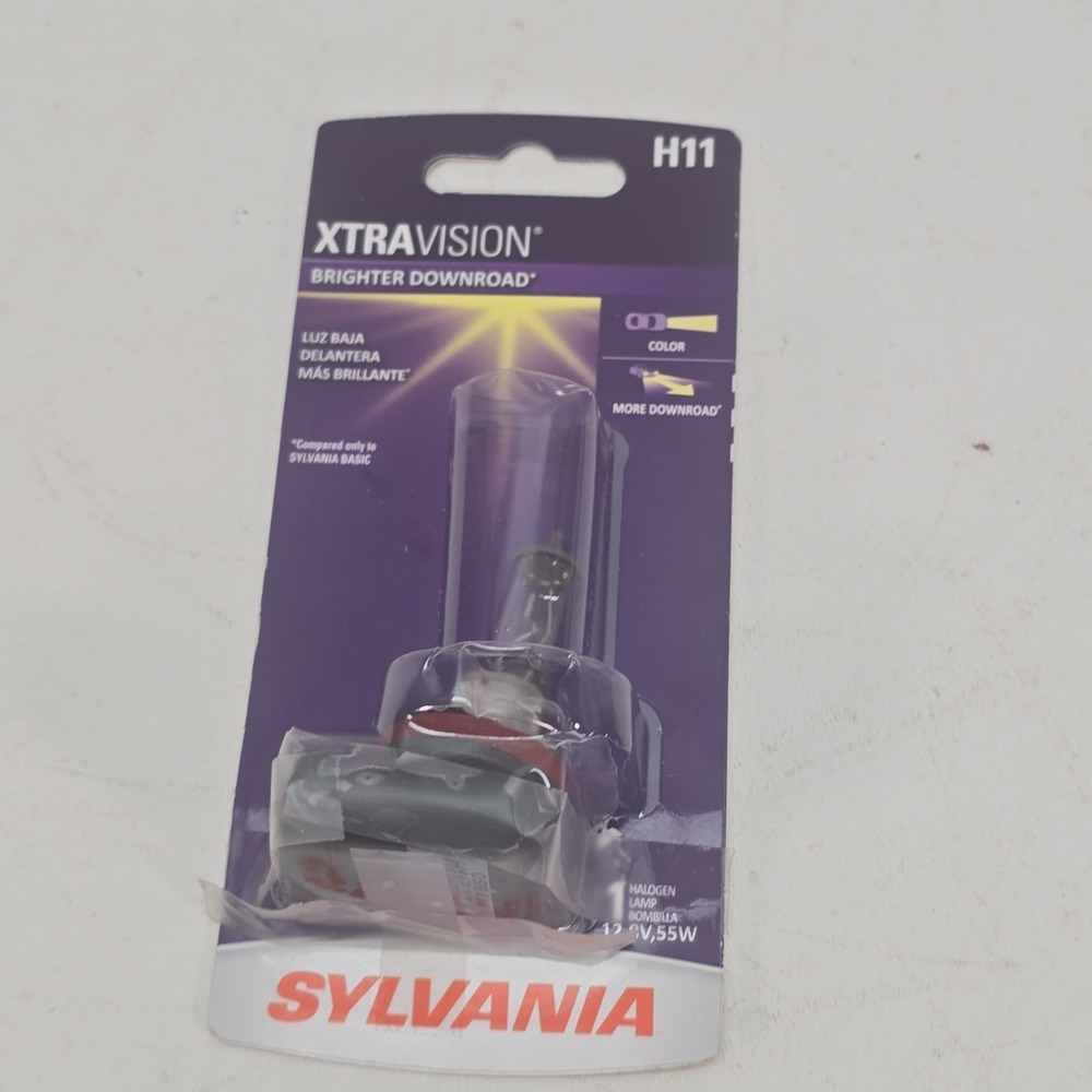 Sylvania Xtra Vision H11 55W Head Light Halogen Replacement Bulb New